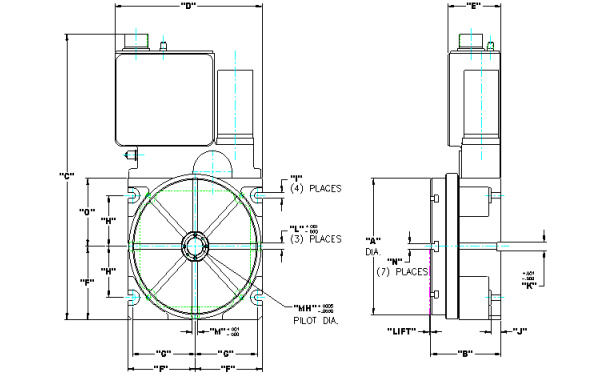 Rotary Table Dimensional Info